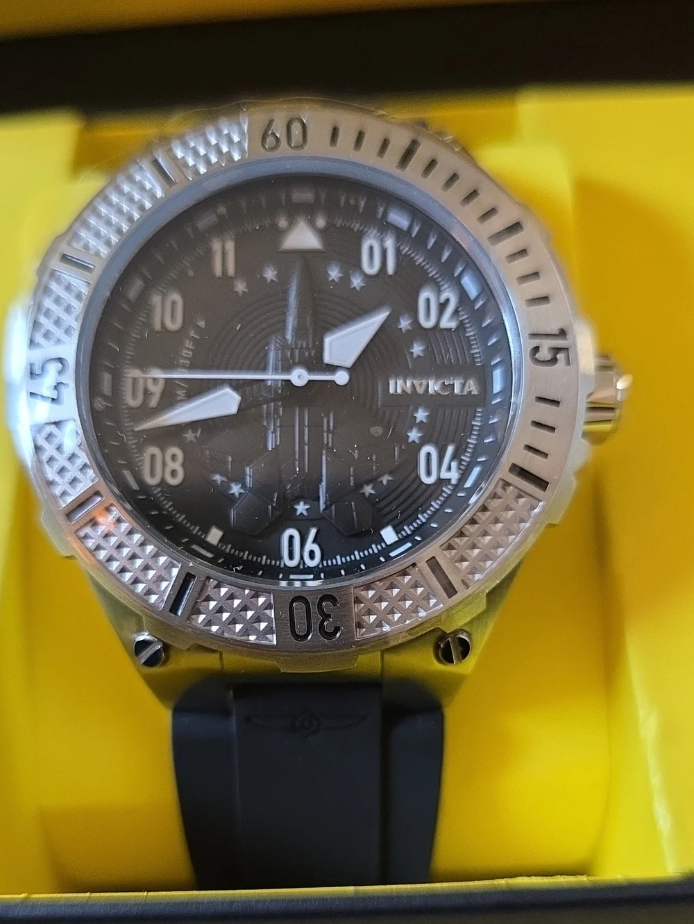 554.  Invicta Aviator Ascend Men's Watch - 50mm, Black (39888)